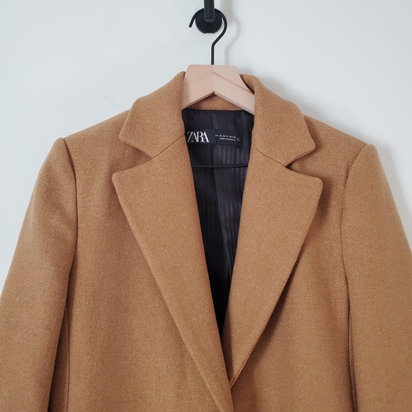 Zara Single Button Camel Blazer Coat / M - Picture 2 of 7